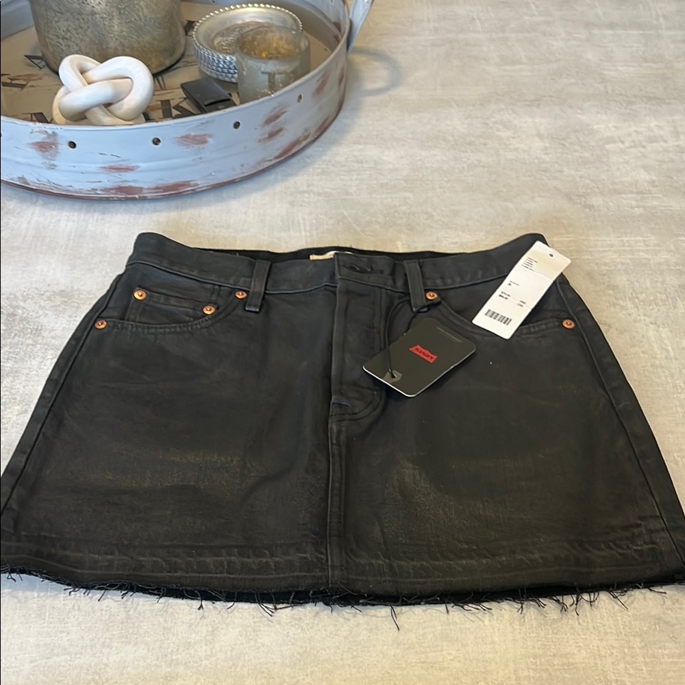 Levi's Black Mini Skirt Casual Night Out